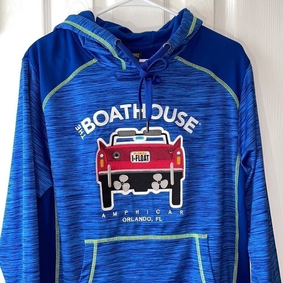 THE BOATHOUSE Hoodie Blue Sweatshirt Size Small - Picture 3 of 16